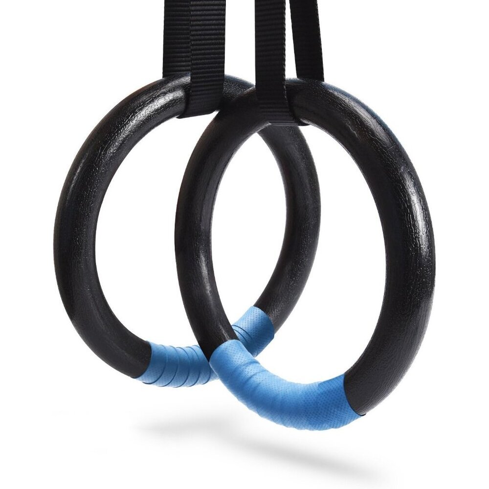 Gymnastic Rings 1100lbs Capacity with 14.76ft Adjustable Buckle Straps Pull Up E